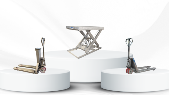 Hubwagen und Hubtische aus Edelstahl für höchste Hygienestandards